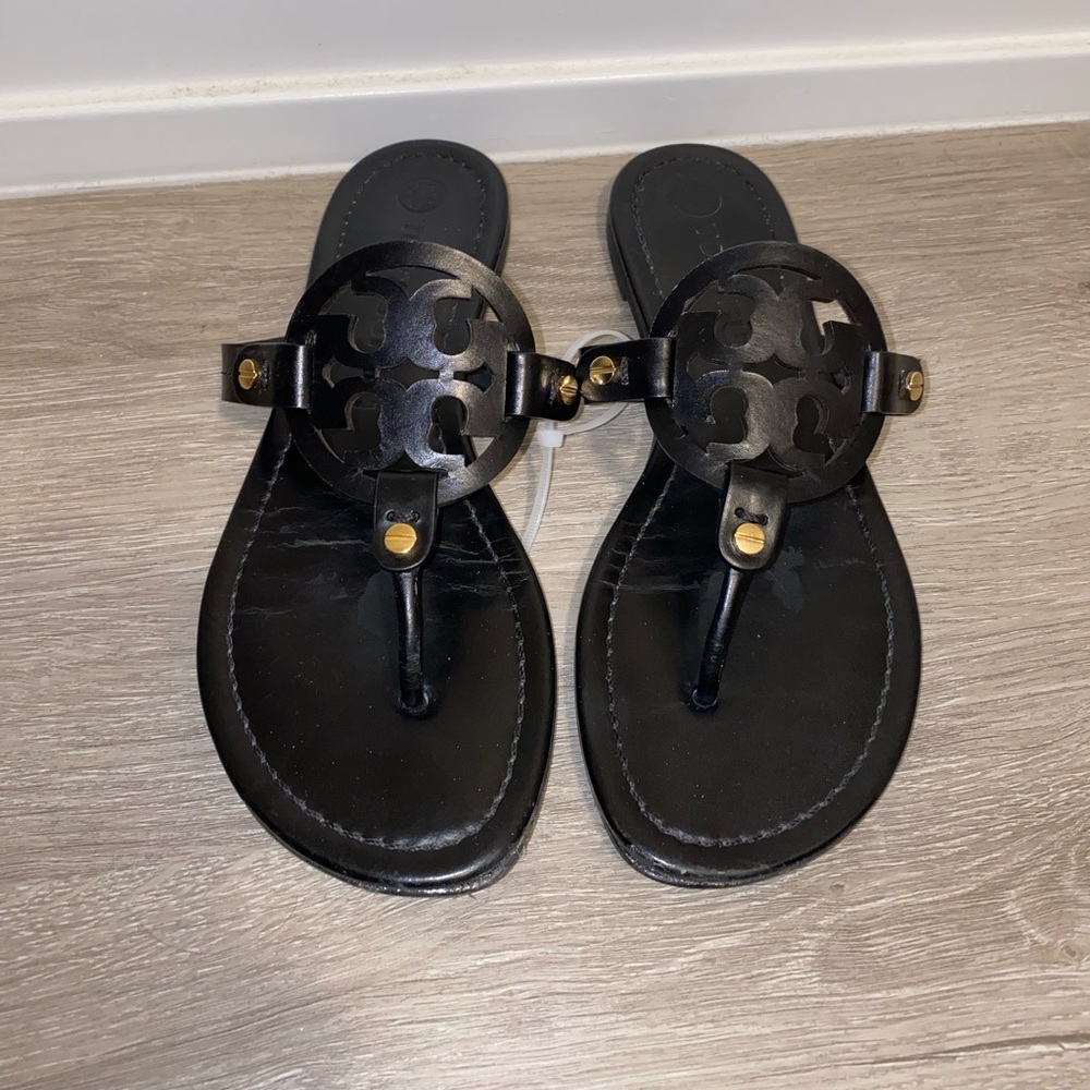Black Tory Burch Miller Sandals